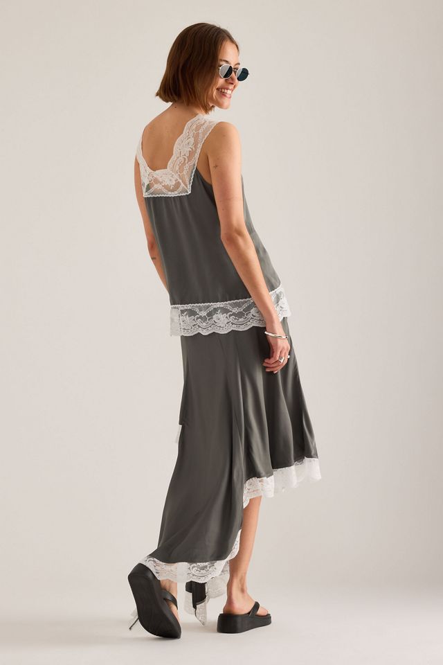 Jupe asymétrique OpéraSPORT Livia à bordure en dentelle #5