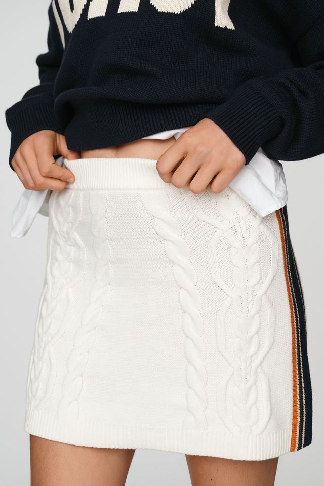 Maeve Preppy Knit Mini Skirt #1