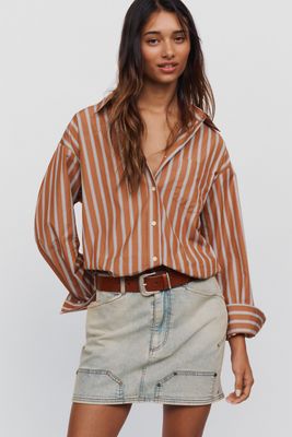 Pilcro Kayden Carpenter Mini Skirt