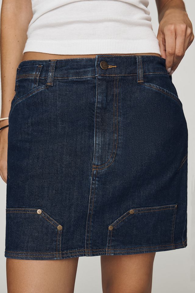 Pilcro Kayden High-Rise Carpenter Mini Skirt #1