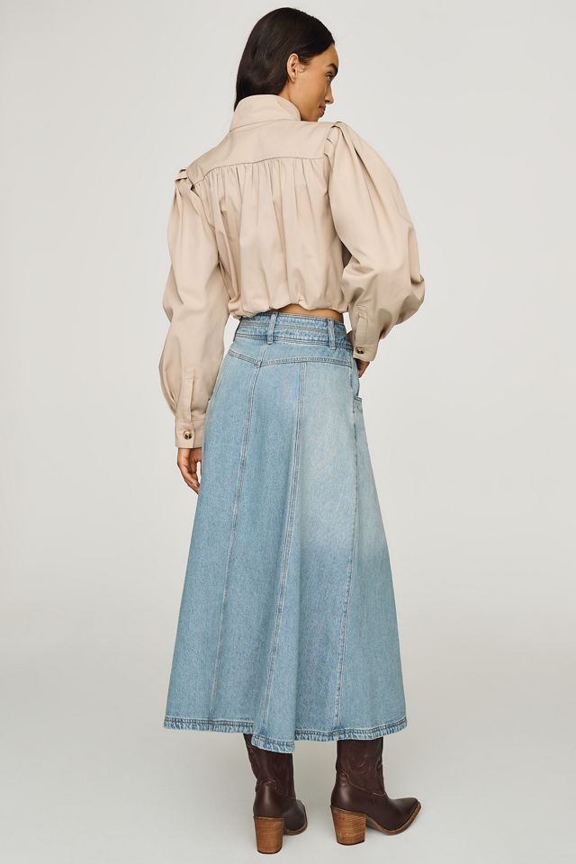 Pilcro Denim A-Line Maxi Skirt #2