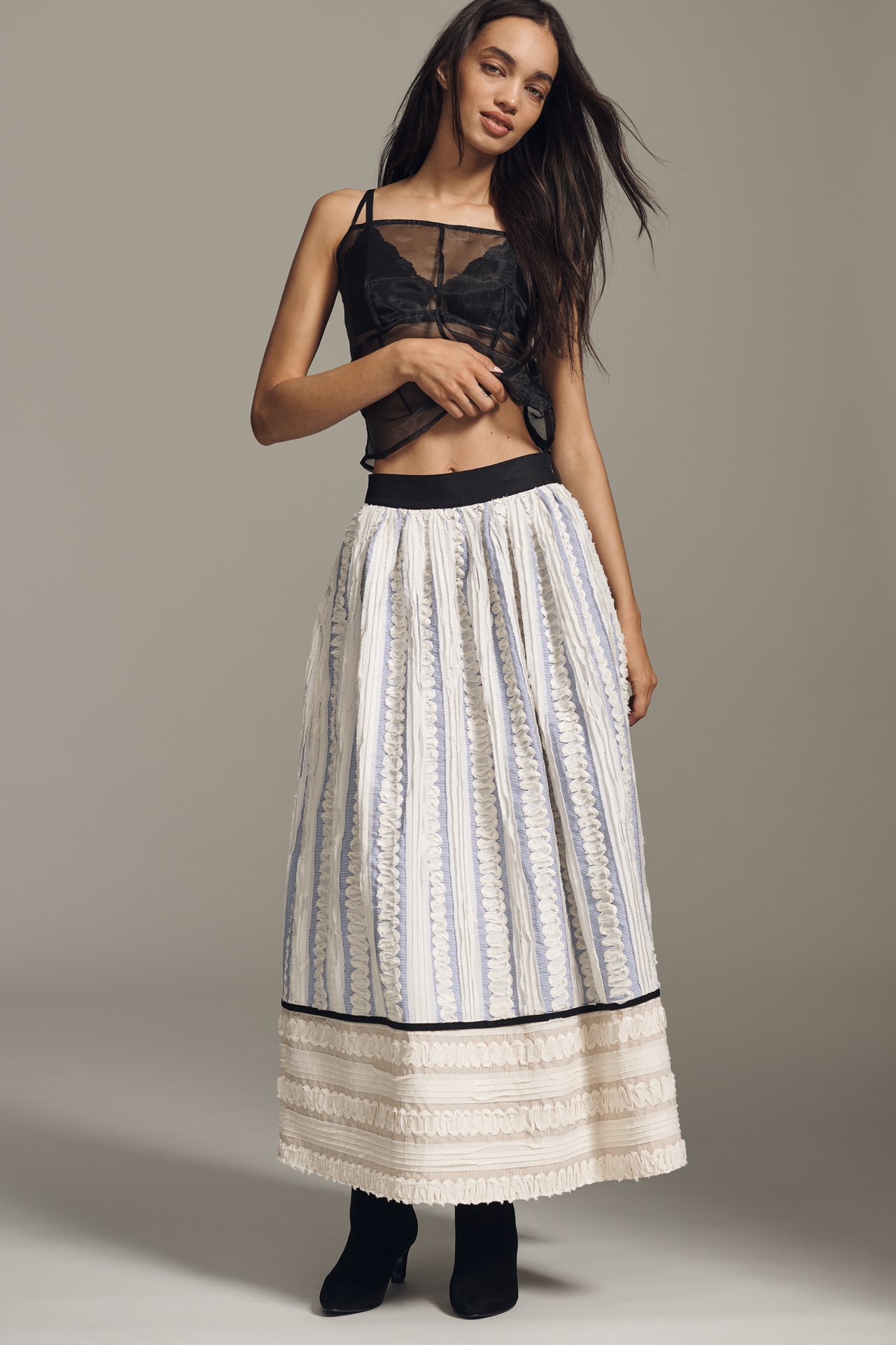 Maude Club Petite  Juniper Midi Skirt