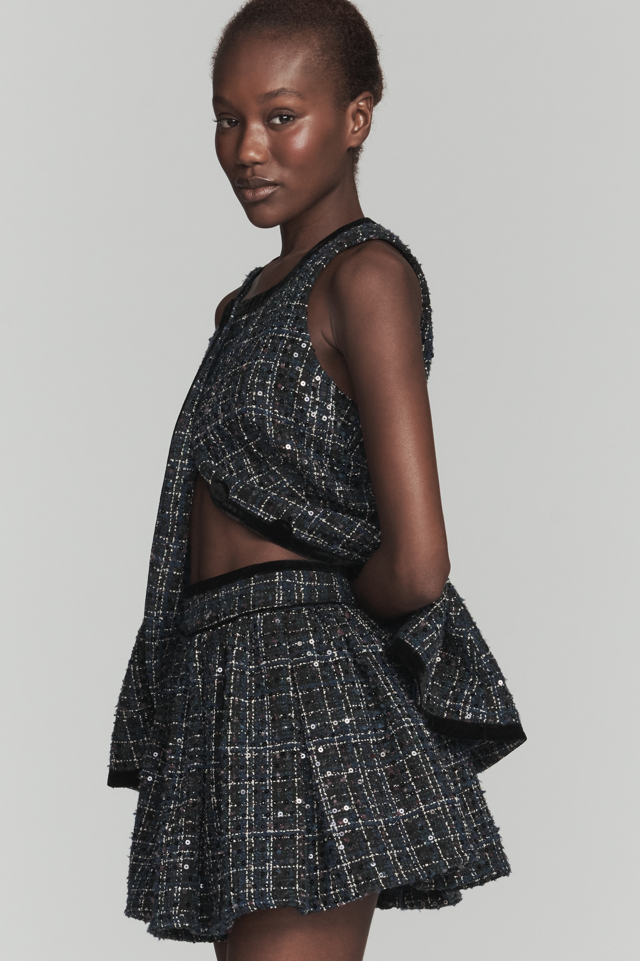 Maude Brixton Tweed Mini Skirt