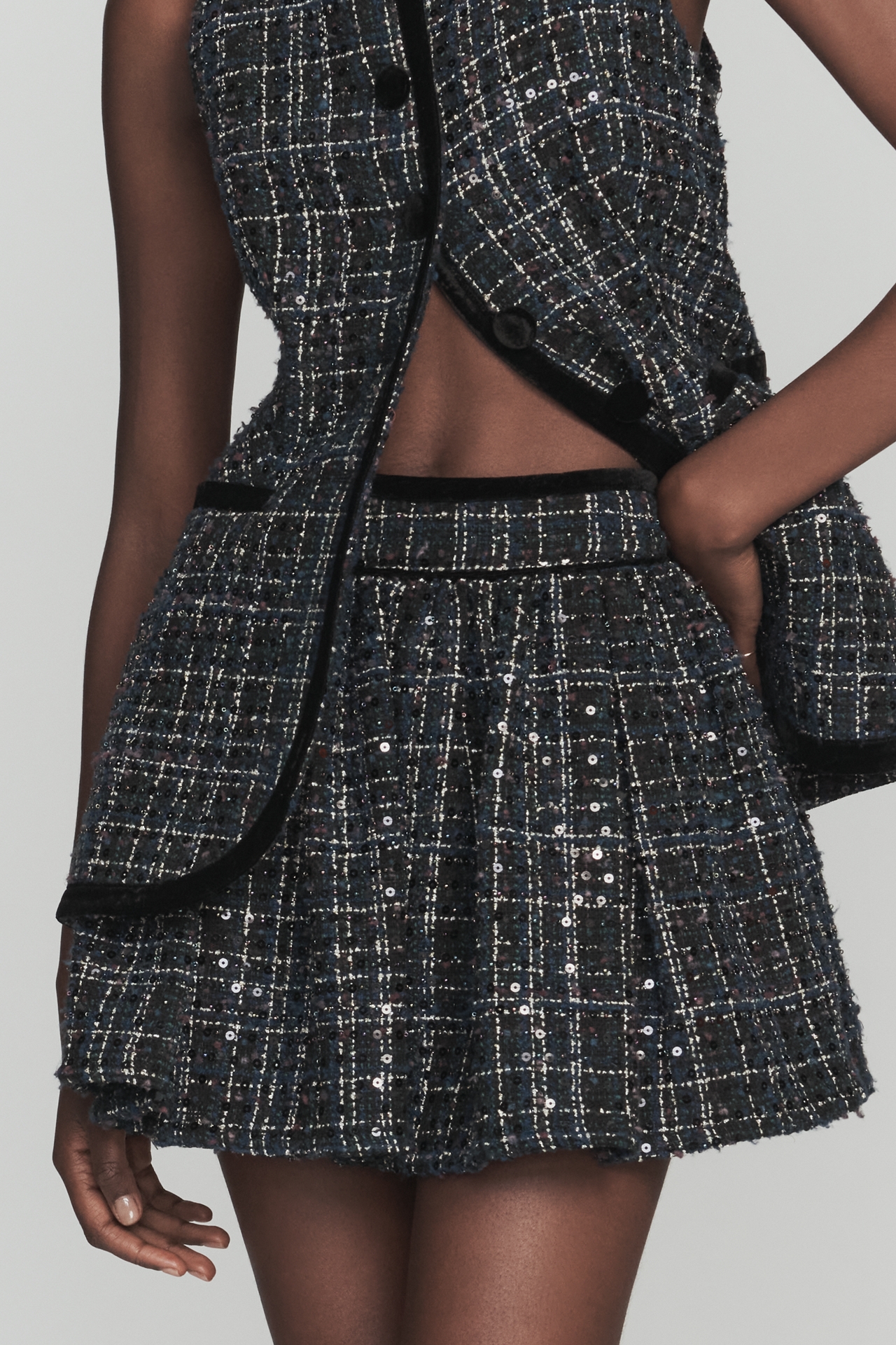 Maude Brixton Tweed Mini Skirt