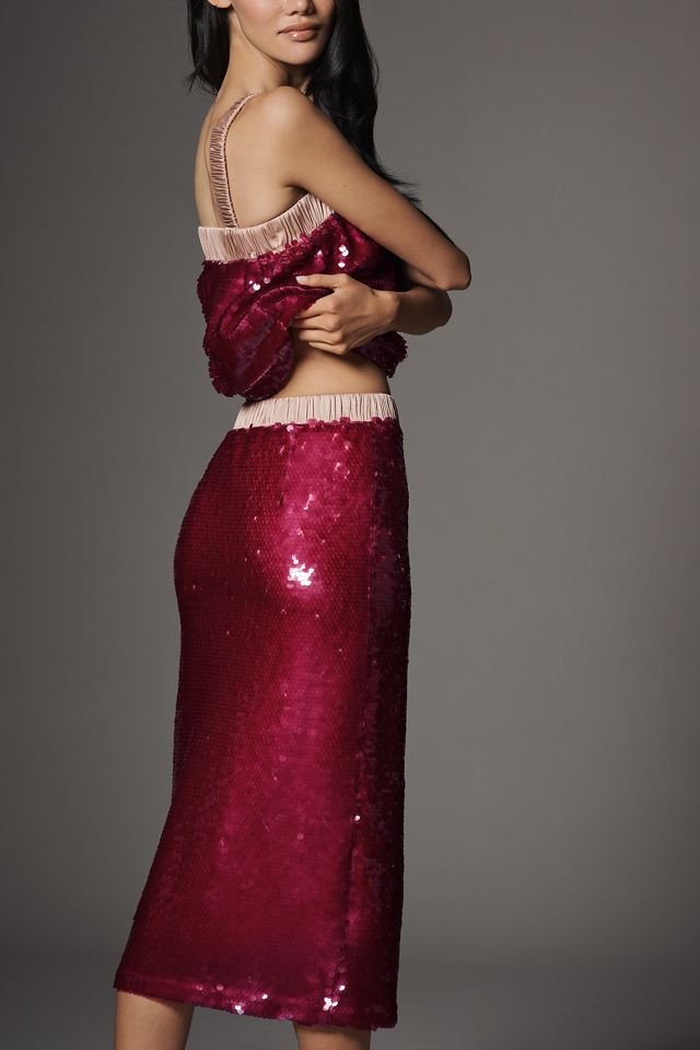 Maude Clara Sequin Midi Skirt #2