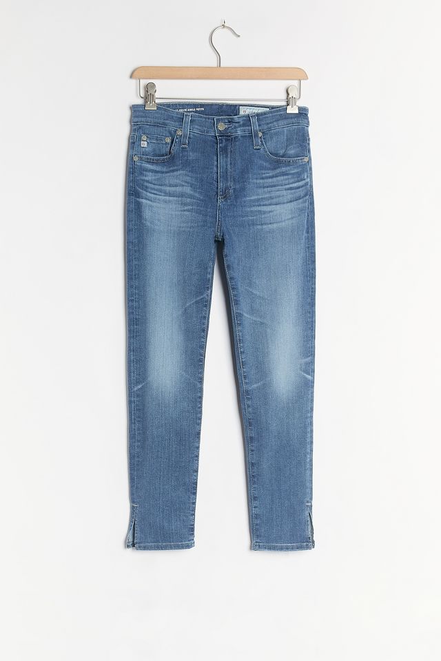 AG Jeans Ag Stevie Ankle Sateen Jeans Black 27 Denim, $168, Anthropologie