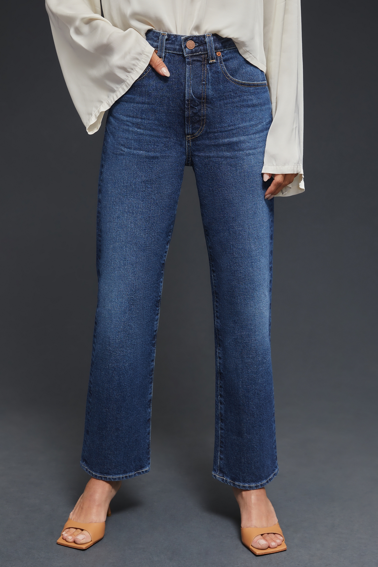 AG Kinsley High-Rise Pop Crop Jeans