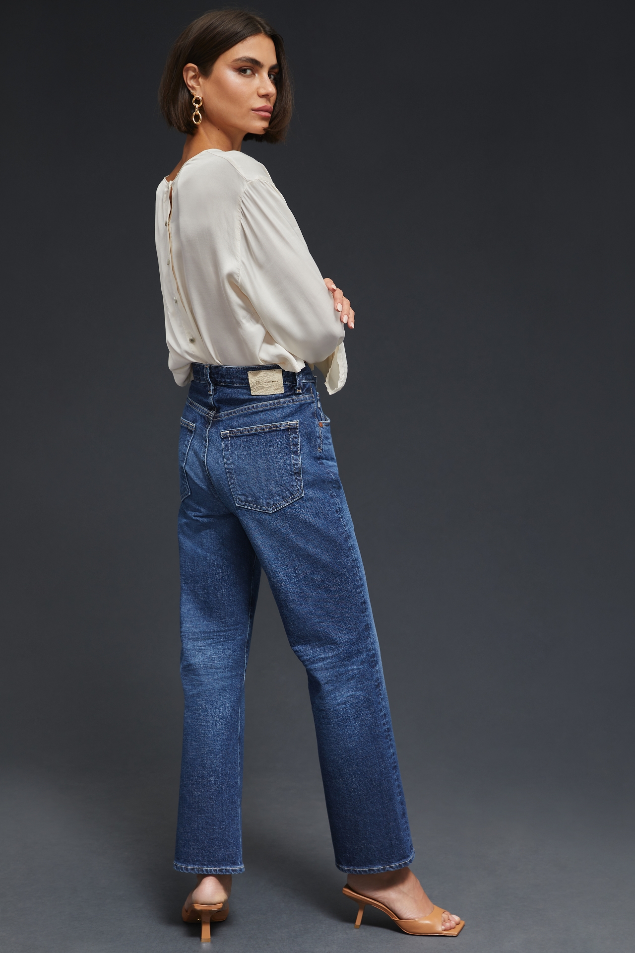 AG Kinsley High-Rise Pop Crop Jeans