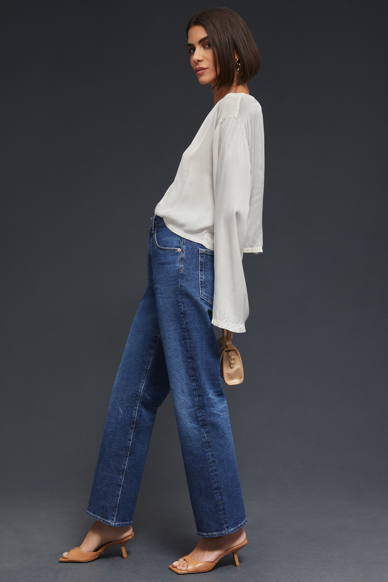 AG Kinsley High-Rise Pop Crop Jeans