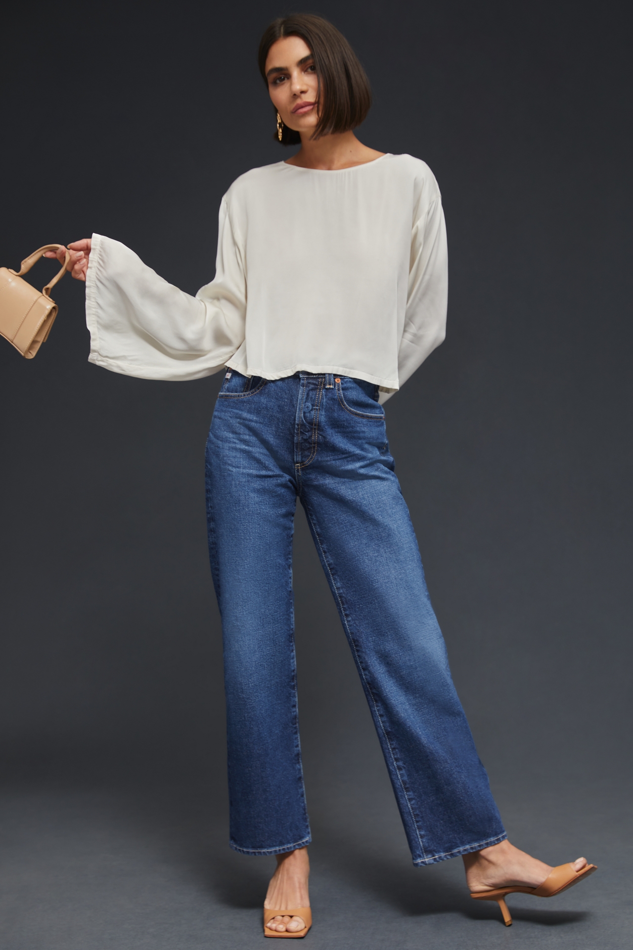 AG Kinsley High-Rise Pop Crop Jeans