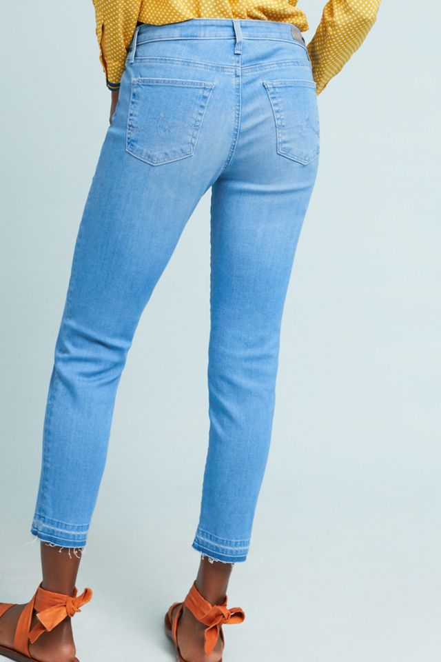 AG The Stevie Mid-Rise Skinny Cropped Jeans #1
