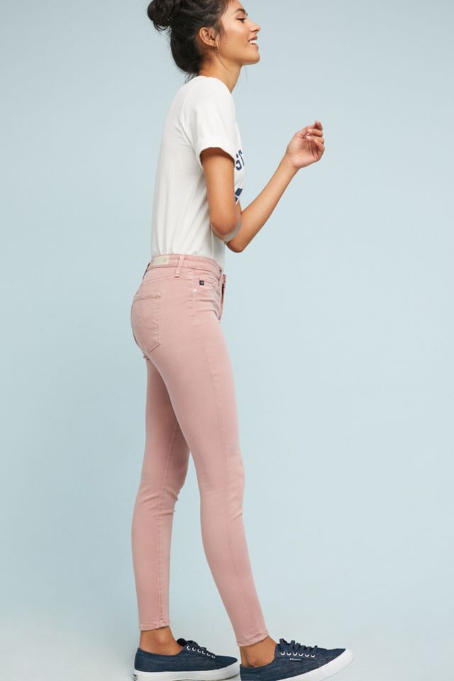 AG The Abbey Sateen Mid-Rise Skinny Ankle Jeans #1