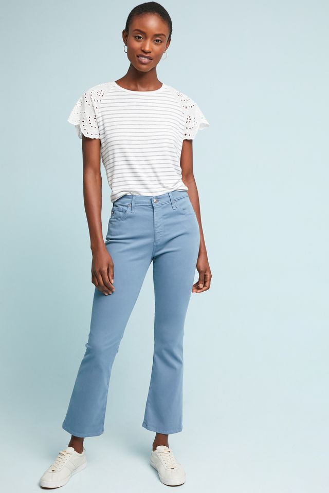 Mile high crop flare cheap jeans levis