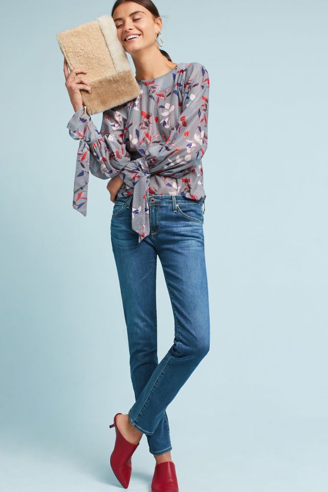 AG The Stilt Low-Rise Cigarette Ankle Jeans | Anthropologie