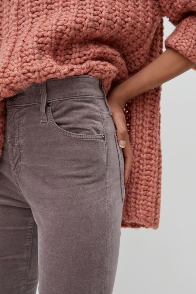 AG The Stevie High-Rise Velvet Skinny Jeans #2