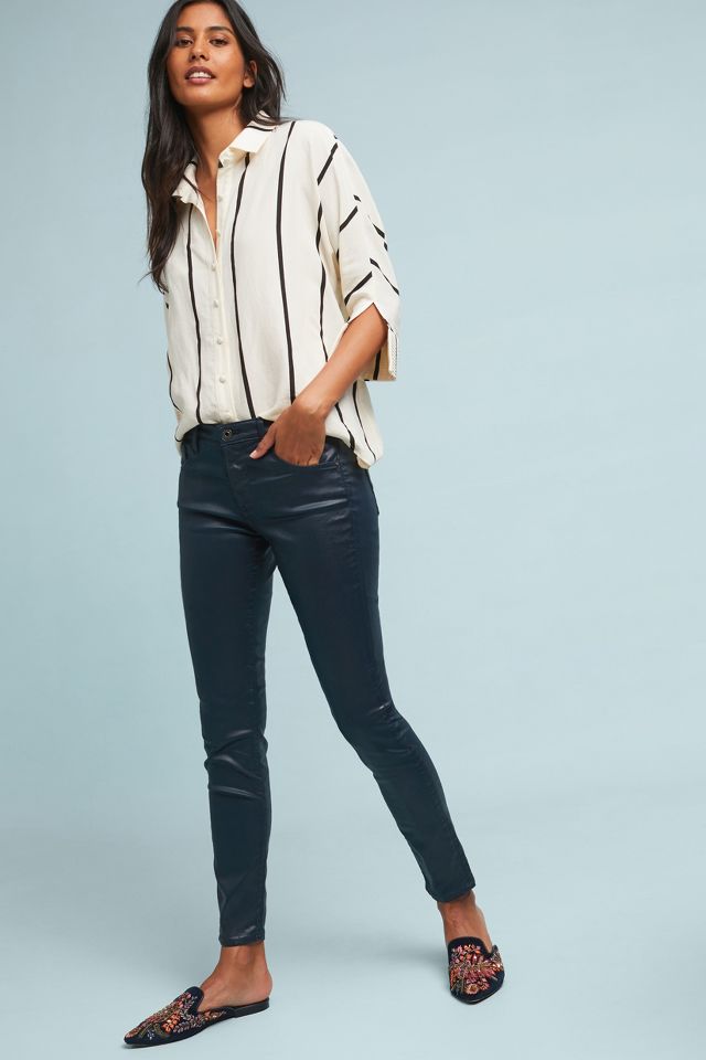 AG Low Rise Faux Leather Leggings Anthropologie