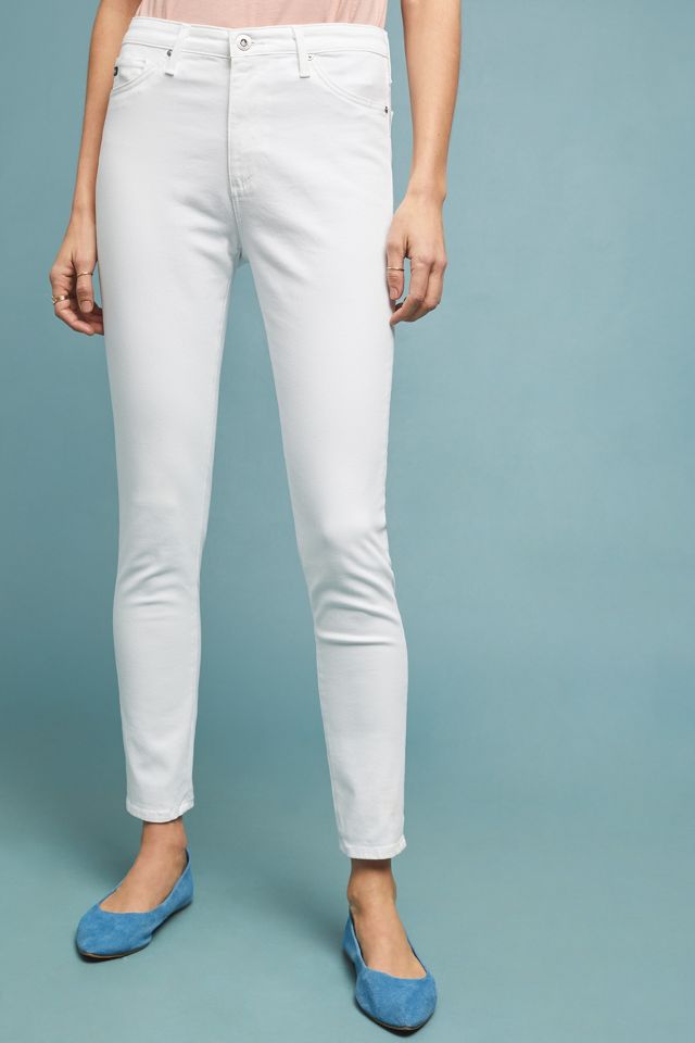 AG The Abbey Sateen High Rise Skinny Ankle Jeans