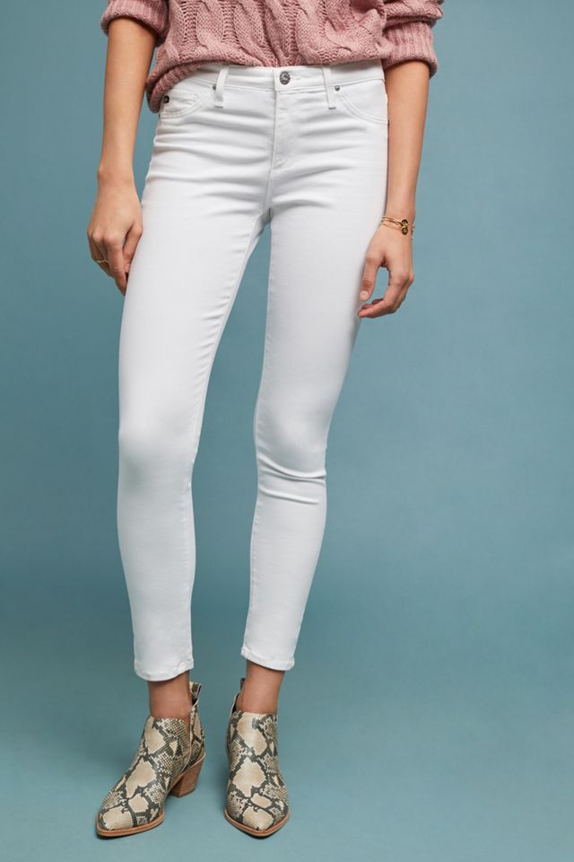 AG The Abbey Sateen Mid-Rise Skinny Jeans #1