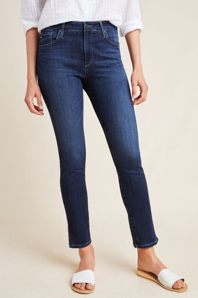 AG Jeans Ag Stevie Ankle Sateen Jeans Black 27 Denim, $168