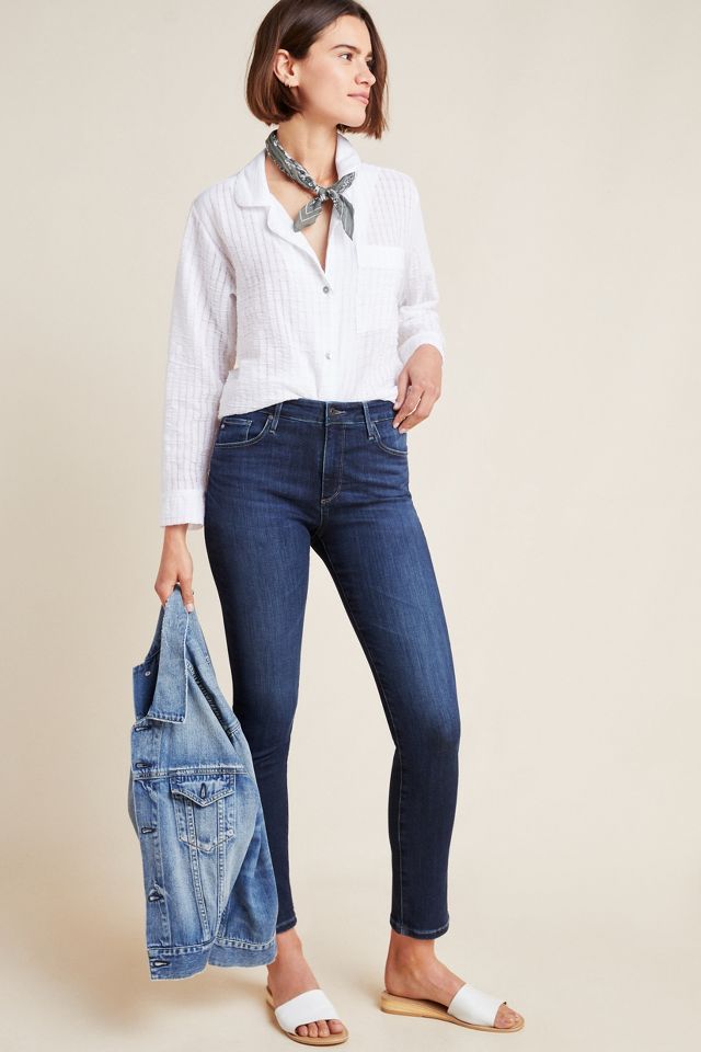 AG The Stevie High Rise Skinny Ankle Jeans