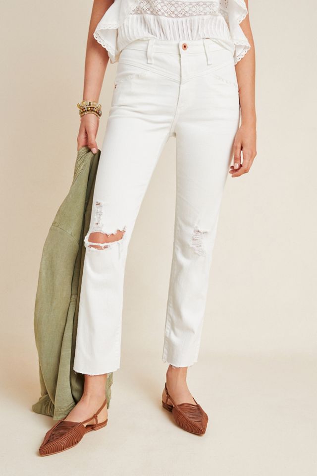 AG The Isabelle High-Rise Straight Cropped Jeans #1