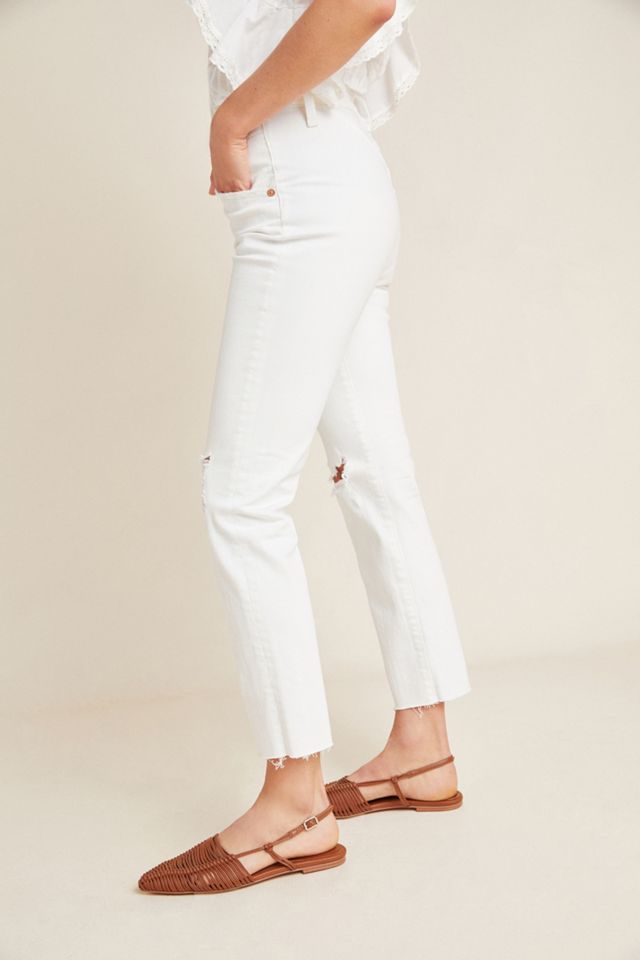 AG The Isabelle High-Rise Straight Cropped Jeans #3