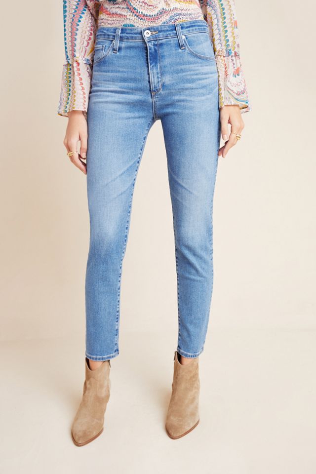 AG The Stevie High-Rise Skinny Ankle Jeans | Anthropologie