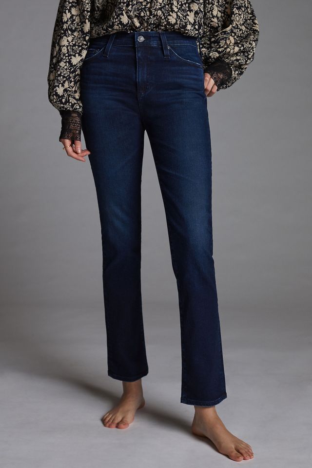 AG Jeans Ag Stevie Ankle Sateen Jeans Black 27 Denim, $168, Anthropologie