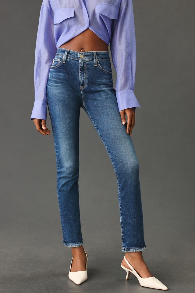 AG Mari Crop High-Rise Slim Straight Jeans #1