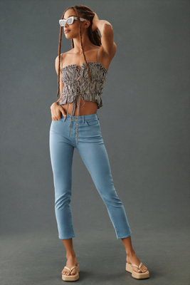 AG AG PRIMA LOW-RISE CROP CIGARETTE JEANS