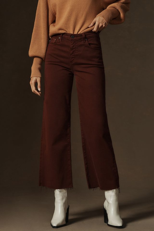 Ellory High Rise Saige Tummy Control Wide Leg Jeans (Dark)