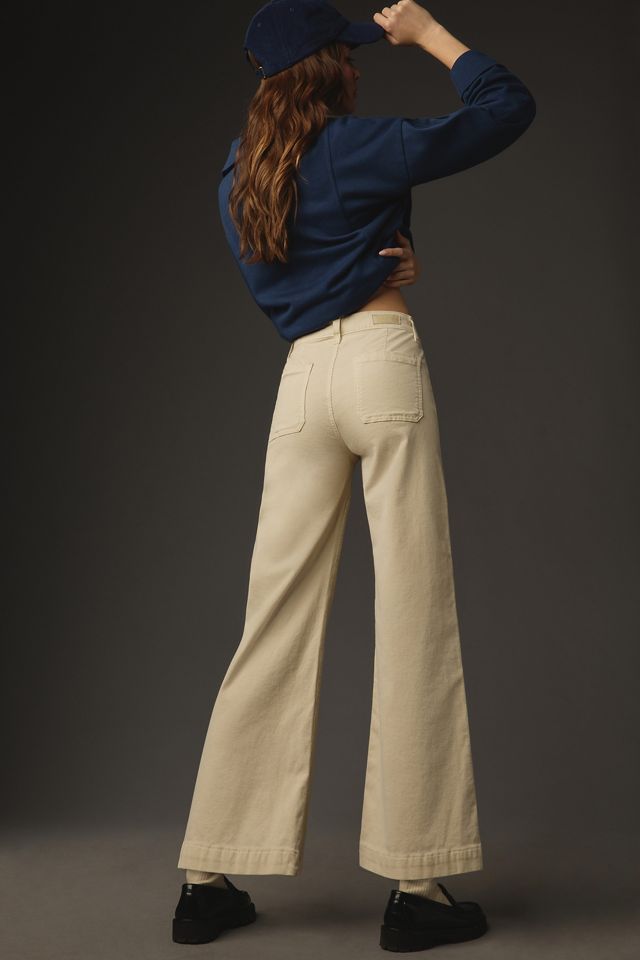 AG Kassie Corduroy High-Rise Cropped Wide-Leg Jeans #2