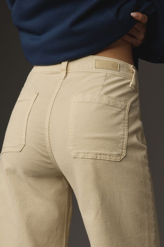 AG Kassie Corduroy High-Rise Cropped Wide-Leg Jeans #3
