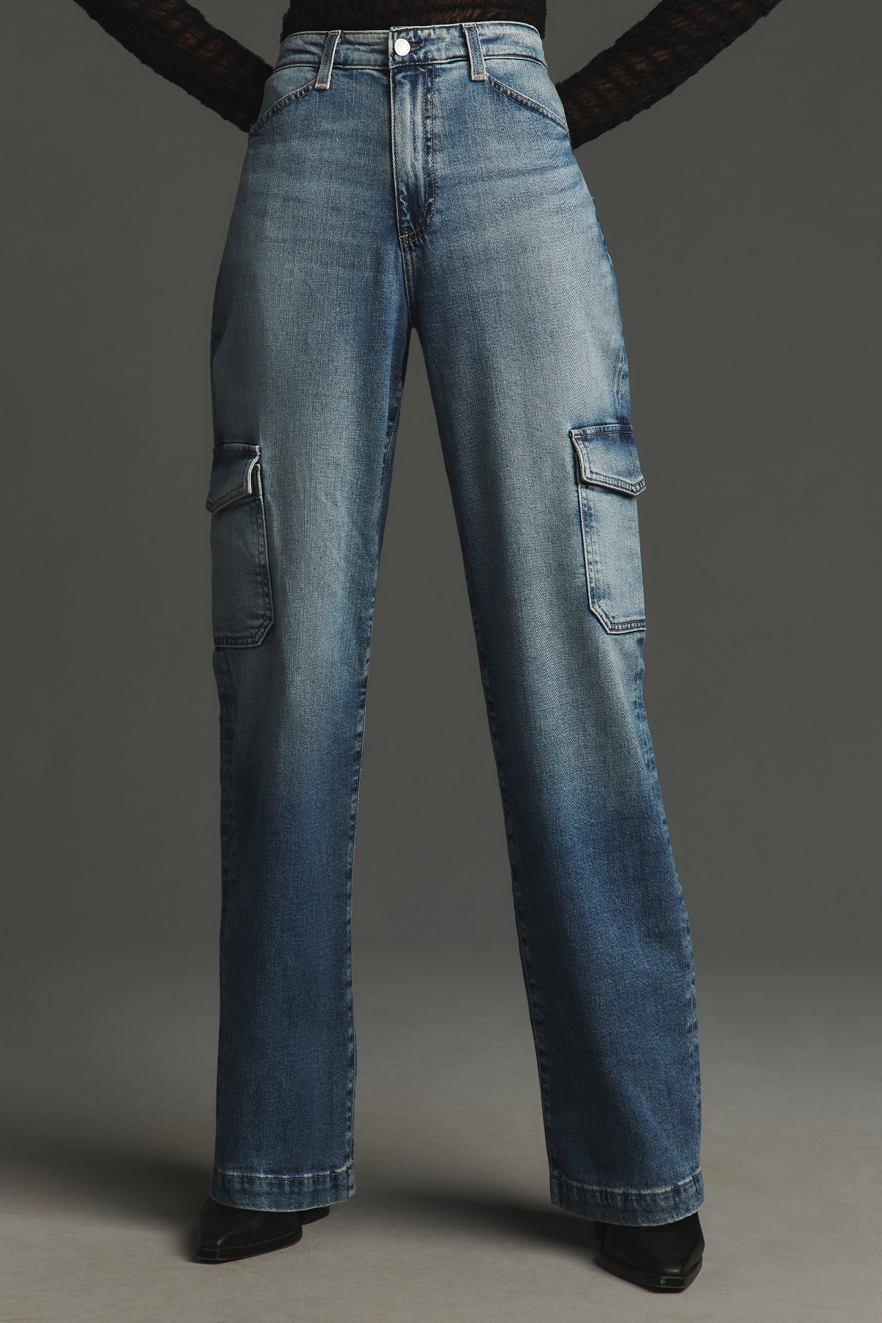 AG Gatina Cargo High-Rise Wide-Leg Jeans