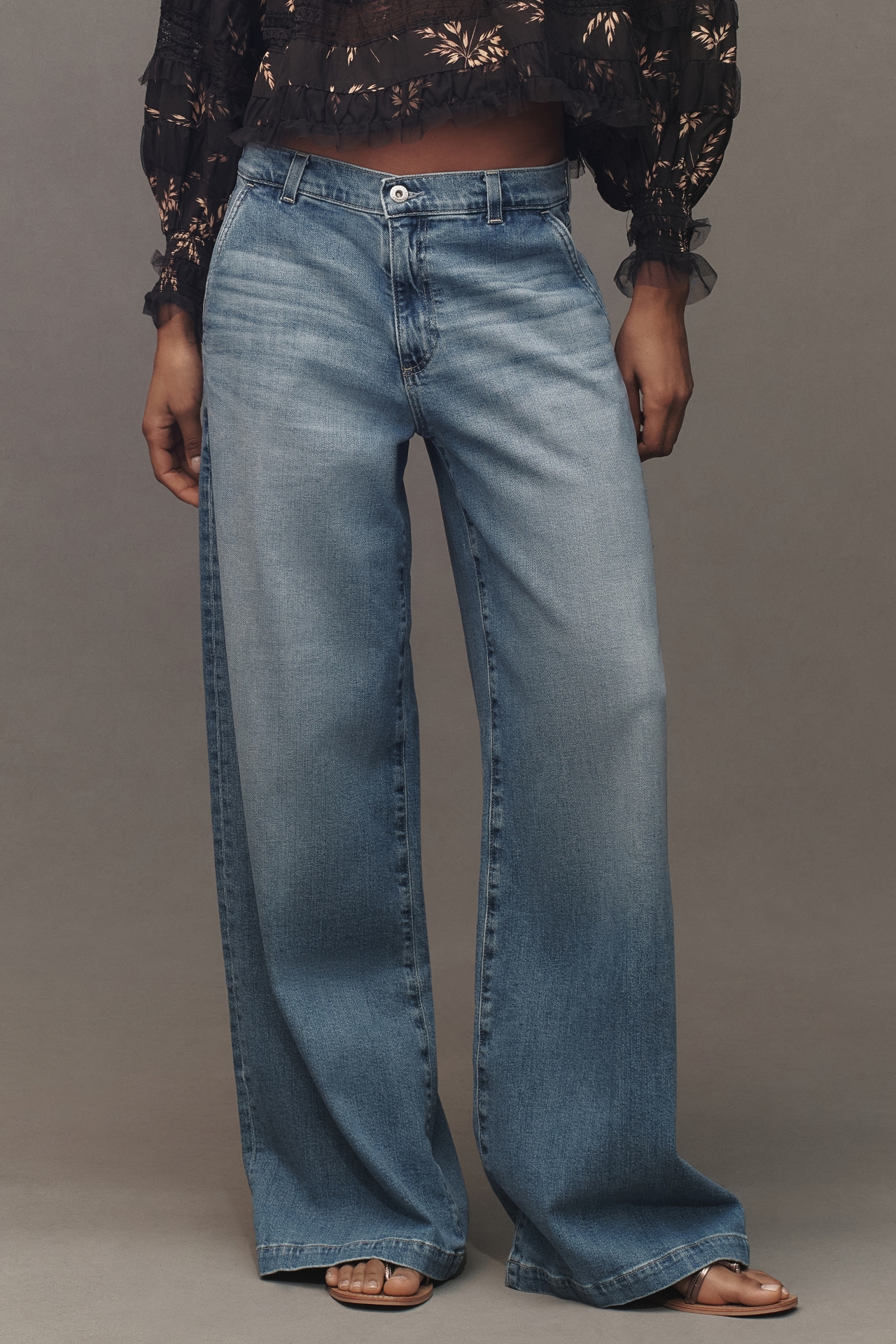 AG Stella High-Rise Wide-Leg Jeans