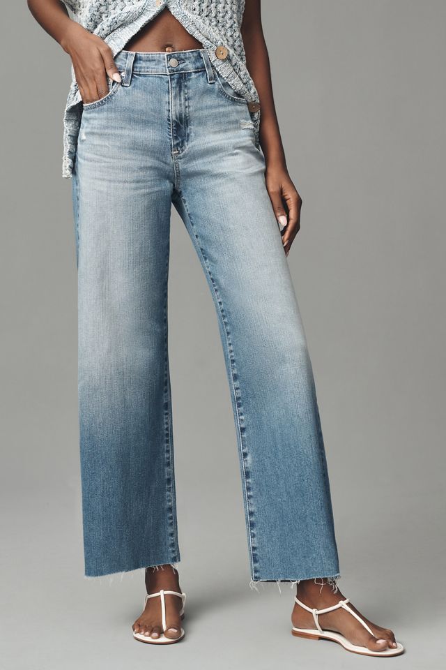 AG Saige High-Rise Crop Wide-Leg Jeans #1