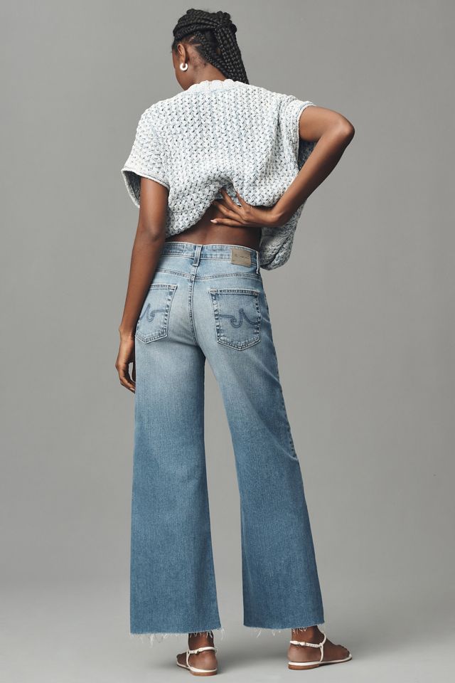 AG Saige High-Rise Crop Wide-Leg Jeans #2