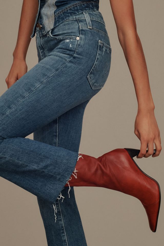 AG Farrah Mid-Rise Crop Bootcut Jeans #4