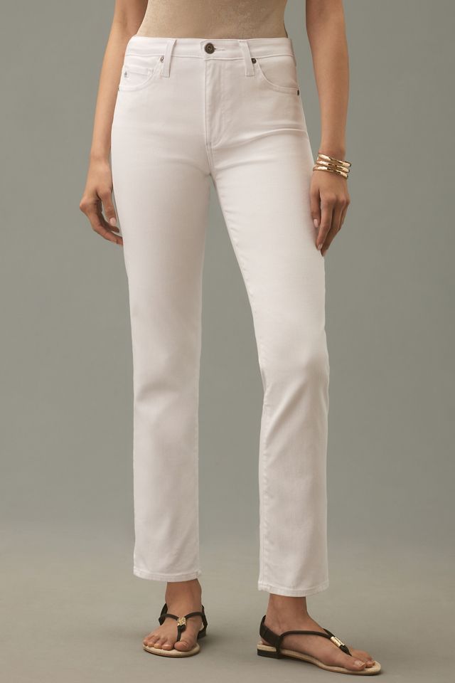 Mari Crop Jean White