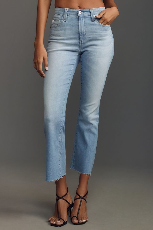 AG Farrah Crop High-Rise Bootcut Jeans #1