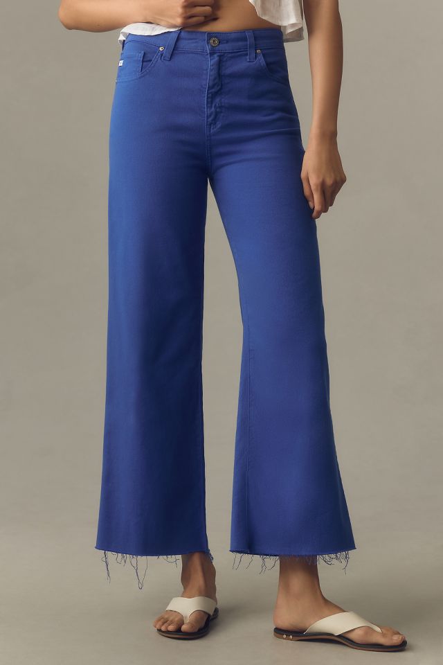 AG Saige High-Rise Crop Wide-Leg Jeans | Anthropologie