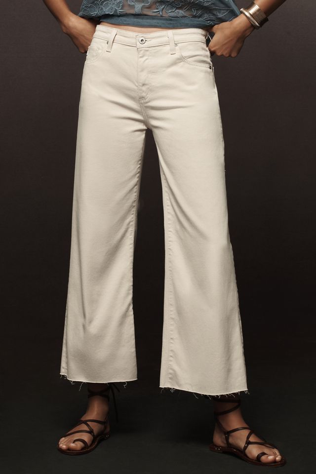AG Saige High-Rise Crop Wide-Leg Jeans #1