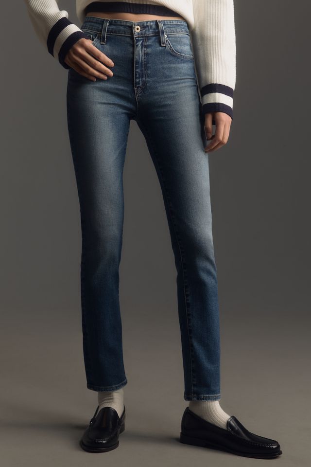 AG Mari High-Rise Straight-Leg Jeans #1