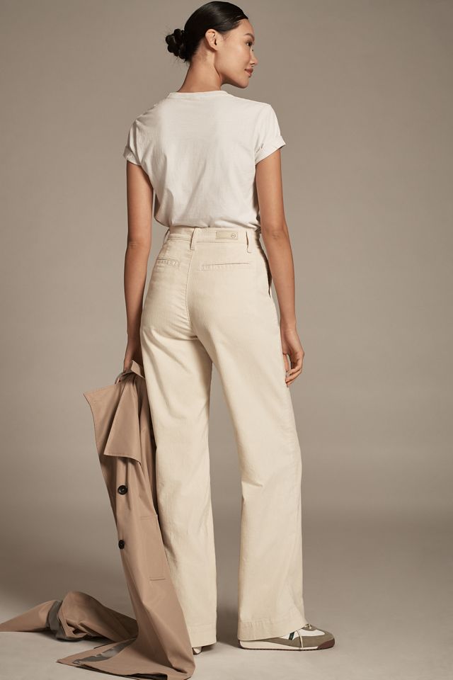 AG Deven Corduroy High-Rise Wide-Leg Jeans #4