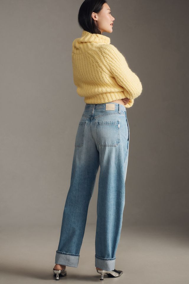 AG Mercer Cuff High-Rise Barrel-Leg Jeans #3