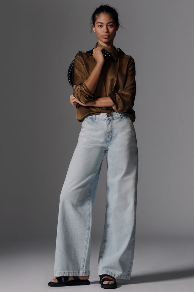 AG Stella High-Rise Wide-Leg Jeans #4
