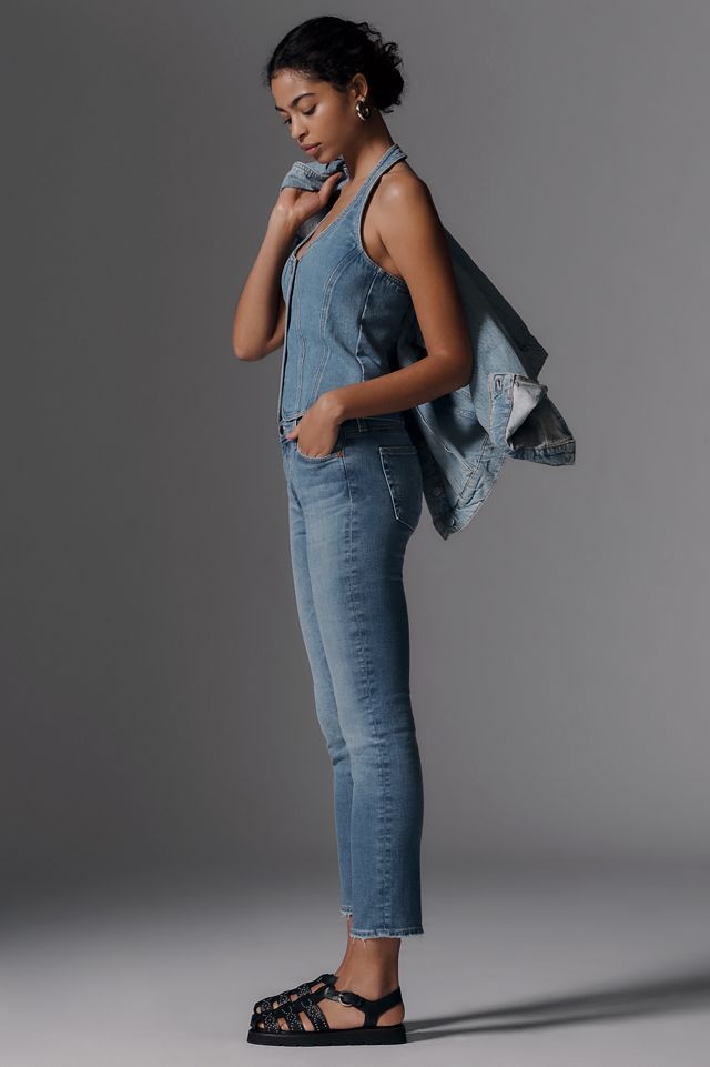 AG Mari Mid-Rise Crop Straight-Leg Jeans #2