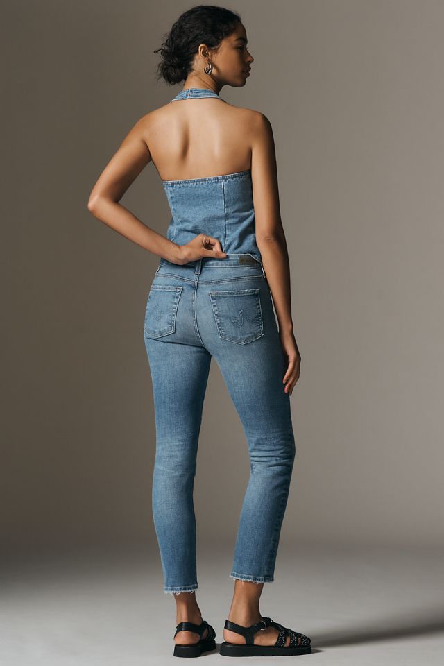 AG Mari Mid-Rise Crop Straight-Leg Jeans #3