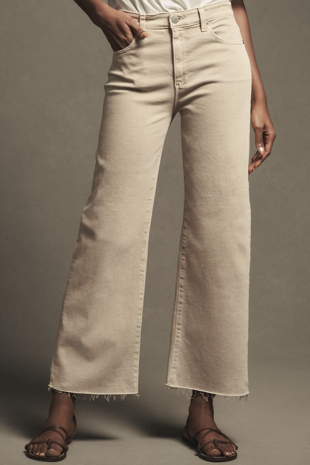 AG Saige High-Rise Wide-Leg Crop Jeans #1