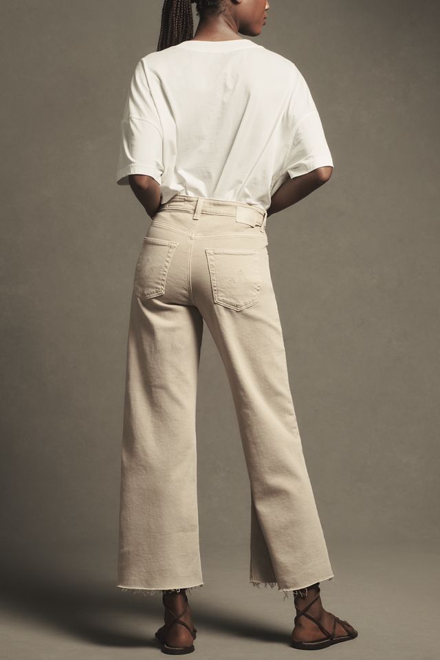 AG Saige High-Rise Wide-Leg Crop Jeans #2